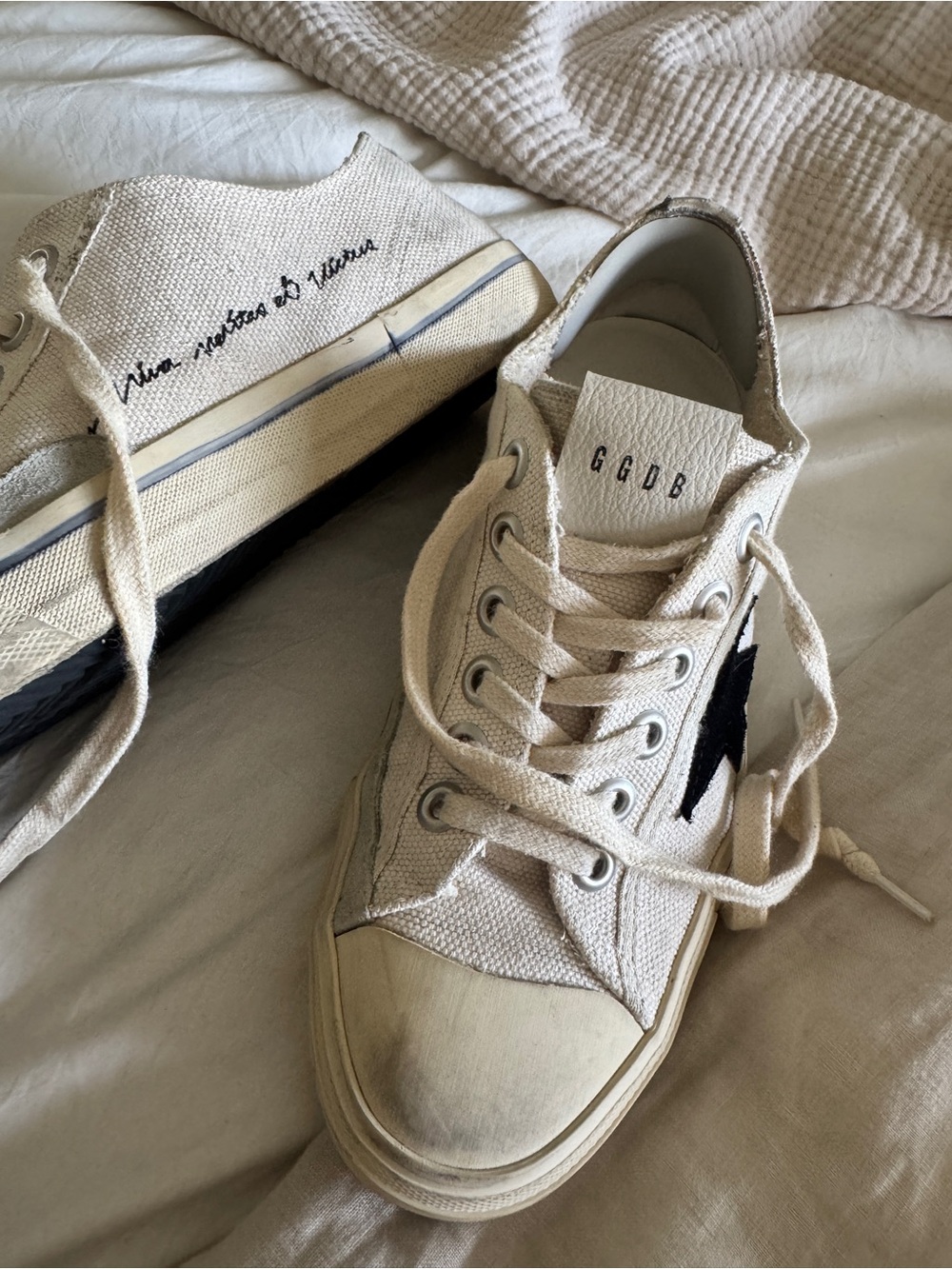 Golden Goose Canvas Sneakers – Size 39 EU - Only used once - Picture 11 of 13